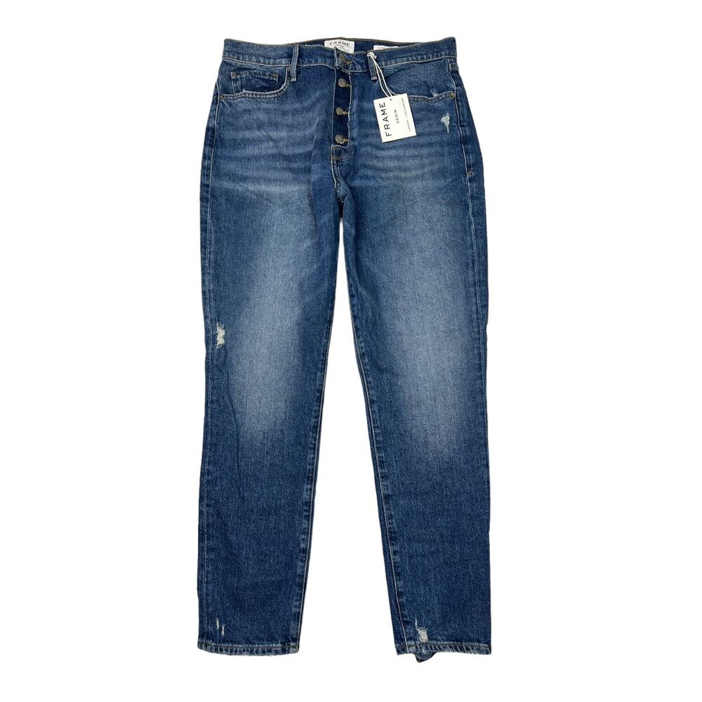 FRAME Le Original Skinny Distressed Jeans Button Fly NEW Monterey Wash 32